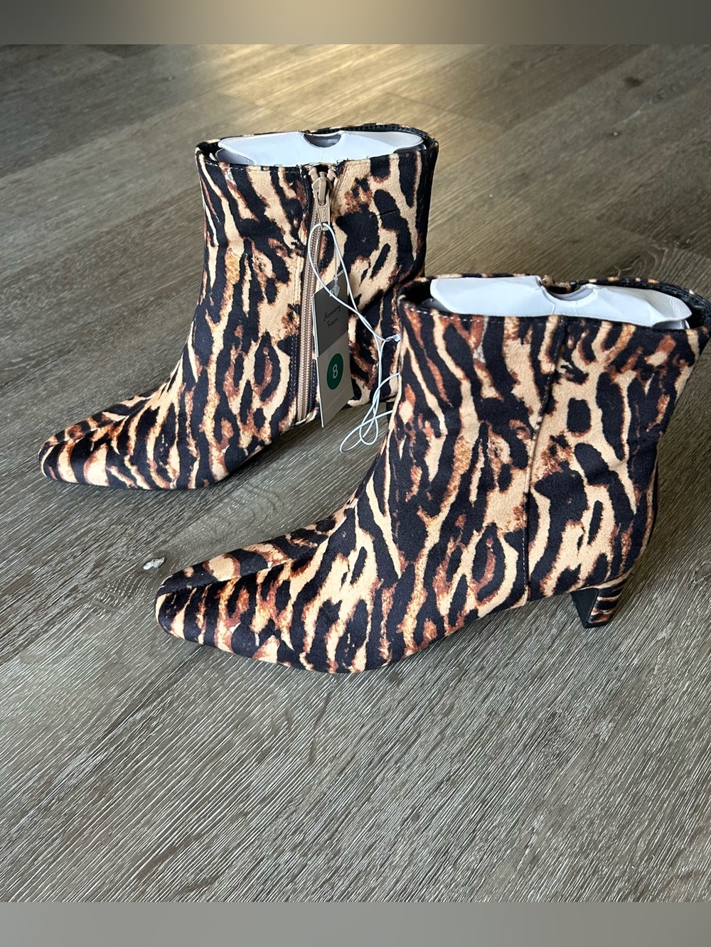 NWT Size 8 Tiger Print Boots A New Day